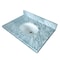 Fauceture KVPB3622M38 36" X 22" Marble Vanity Top W/Undermnt Sink, Carrara Marble KVPB3622M38 - alternate 1